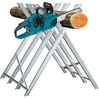 Wolketon Sägebock Metall verzinkt 150kg Belastbarkeit 80x81x80cm Holzschneidebock Sägehilfe Holzsägebock Sägegestell Säge Kettensägebock