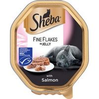 Sheba Alutray Fine Flakes Salmon in Jelly 85g PK22 - 717543