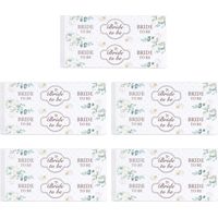 25 Étiquettes Personnalisables pour Bouteille d'Eau - Motif Floral Vert Étanche - Idéal pour Mariage, Fiançailles et Cadeau de Demoiselle d'Honneur
