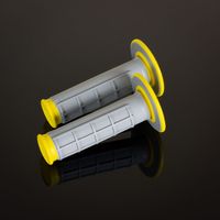 Manopole RENTHAL MX Dual Compound Diamond Yellow WAFF, grigio/giallo