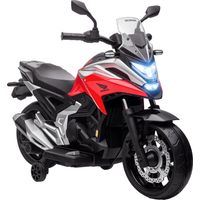 Elektro-Kindermotorrad, Honda, 3 km/h, Musik & Licht, 3-6 Jahre, bis 30 kg, Rot