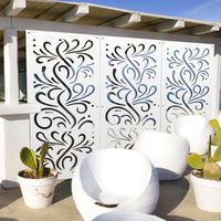 BLOW - Pannello in PVC traforato - Parasole - Misura: 98x198 cm - Colore: bianco