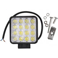 TEMPO DI SALDI Faro48W Quadrato Faretto Led Da Lavoro 16 Led Di Profondità Auto Barca, Nero, 1 Pezzo