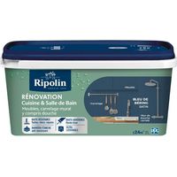 Peinture ripolin indoor multisurface rénovation satin 2L bleu