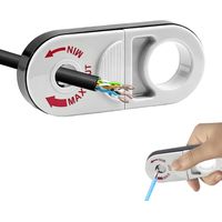 Cable Stripper Tool, Universal Wire Stripper Tool, Rotating Wire Stripper Electrical, White Professional Ring Cable Stripper, Electricians Tools for Diameter 3-13 Mm Cat5e, Cat6, Cat6a, Cat7, Cat8