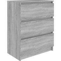 Maison Exclusive - Credenza Grigio Sonoma 60x35x76 cm in Legno Multistrato