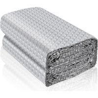 Rouleau isolant thermique en aluminium feuille réflecteur de radiateur film isolant thermique fenêtre plaque isolation thermique pour voiture mur (3m×60cm)