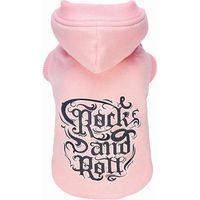 Felpa 50 cm: Felpa con stampa su stoffa modello Rock'n Pink per cani
