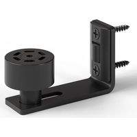 Ajustable Guide de Plancher Noir Guide Inférieur Pour Porte en Bois Coulissante Mur/porte