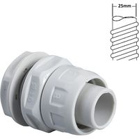 Raccordo guaina scatola passo metrico tenuta stagna Ø 16 20 25 32 mm IP65 in PVC grigio collegamento cassetta 25 mm