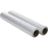 OFITURIA Film Transparente Para Embalar (2 UNIDADES) Rollo plastico transparente para embalaje industrial de 0,5 x 200m - Rollo Papel Film Estirable Manual y Elastico