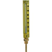 Termometro industriale dritto - 15x21 - Grande versione 200mm Sonda lunga 100mm - da -30 a +50°C
