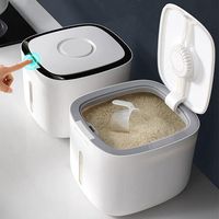 Ecoco 1 Colour: grey Material: plastic 5 kg nano kitchen storage bucket, insect repellent