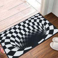 Lustige Fußmatte, 40 x 60 cm, 3D, rutschfest, optische Täuschung, für drinnen und draußen, Fußmatte für Küche, Flur, Zuhause