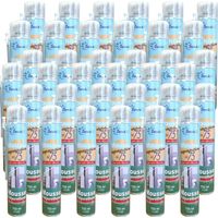 Dstock60 – Mousse polyuréthane expansive manuelle 750ml – Lot de 36 – Pour isolation, collage et rebouchage – Intérieur et extérieur