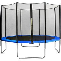 Filet de protection pour trampoline 12FT – Maille PP résistante aux UV – Système de fermeture double sécurité – Installation facile