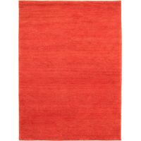 Tapis Gabbeh indien Tapis Flowy - Tapis en laine - 300x200cm, Rectangular - 100% Laine vierge - Noué main - Rouge