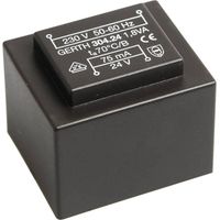 Gerth PT304802 Trasformatore per PCB 1 x 230 V 2 x 24 V/AC 1.80 VA 37 mA