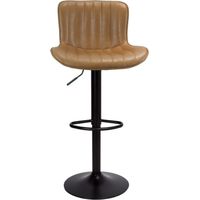 Verstellbarer Hocker Snas in Taube mit schwarzem Fuß 45x55x90 cm
