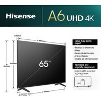 TV LED 4K UHD HISENSE 65A6N 65" VIDAA, HDR