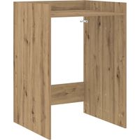 vidaXL Wash Machine Cabinet with Storage Artisan Oak 67.5 x 62 x 97 cm