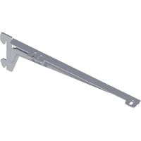 REGGIMENSOLE A 2 GANCI ANGOLATE - 28 CM. - ALLUMINIO GRIGIO