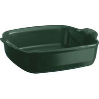 Plat Carré Four Cèdre 24cm Céramique Hr®, Cuisson Homogène, Polyvalence Four - Emile Henry
