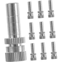 Buse d'atomisation basse pression en laiton, pulvérisateur à brume installation rapide de 8mm pour maison, jardin, serre, système d'irrigation extérieur 10 pièces 0.8mm(0.0315in) Pièces