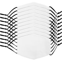 10 bedruckbare Gesichts-Mund-Nasen Maske Stoffmaske für Sublimationsdruck S M L
