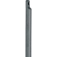 Treibriegelstange m.Aussparung eins.1500mm D.19mm STA hell verz.