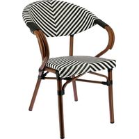 Fauteuil MADELEIN en Textilène style bistrot pour extérieur