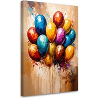 Quadro su tela, Palloncini colorati Astratto - 40x60