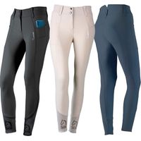 44 IT, beige (02): Pantaloni da equitazione donna modello Salice in tessuto tecnico eco-friendly
