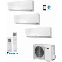 Climatiseur réversible Daikin Trialsplit 9000 BTU – 3 unités FTXM25R – WiFi inclus – A++ – Idéal pour surfaces jusqu'à 70m²