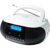 Radio CD MP3 Sunstech CRUSM400WT Azul Blanco