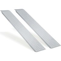 Randaco Juego de 2 rampas de carga antideslizantes galvanizadas 160cm Rampa para moto Coche hasta 400kg
