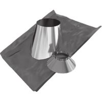 TEN – Solin de toit inox 5° à 30° – Collet Ø153 – Passage de toiture pour tuile ou ardoise – Bavette plomb 800 x 800 mm