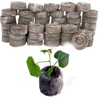 50 PCS Pastilles de Culture, Tourbe Compresse, avec Nutriments Bloc de Nutrition pour Semis, pour la Culture de Plantes de Jardinage,pour la culture de boutures, de semis et de graines