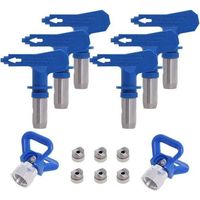YMYNY Buse Airless pulvérisation Réversible, 2X Buse siège Garde, Accessoires Buse Airless pour Pistolet à Peinture Haute Pression (Tapez 211, 315, 417, 517, 515, 523)
