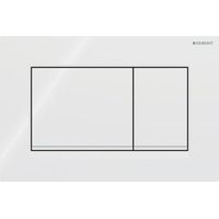 Geberit Sigma20 (ehemals Sigma30) eckige Betätigungsplatte für Zweimengenspülung: weiß, mattweiß (115.883.11.1)