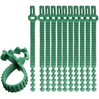 10 pezzi di fascette per piante resistenti, cinghie per alberi regolabili da 24 cm, fascette per piante da giardino ad incastro per supporto di rose e arbusti