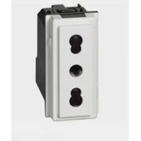 Presa bipasso 16A compatibile con Bticino Living Now BSN bianca