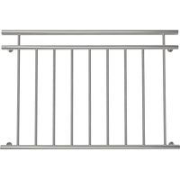 Melko – Balustrade extérieure en acier inoxydable 90x128 cm – Résistante aux intempéries – Design français – Garde-corps pour fenêtres et balcons