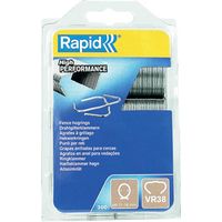 RAPID grapas p/tenaza jardin gp238 300ud , Grapas para la tenaza de jardín GP238 Blister de 300 grapas.
- Para tenaza jardín GP238.
- Cargador grapas anilladas 6-11-16mm.