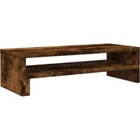 Supporto per monitor tavolo da scrivania 54 x 22 x 15 cm legno ingegnerizzato marrone 020044889