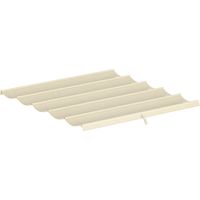 Pérgola/cenador retráctil de 3 x 3 m con toldo (solo el toldo, 250 x 255 cm, color crema)