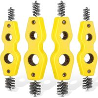 4-teiliges 4-in-1-Kupferrohrreinigungsset, 1/2-Zoll- und 3/4-Zoll-Kupferrohrbürste, Gewindereiniger für den Innen- und Außenbereich, Rohrreinigungsbürsten für Klempner
