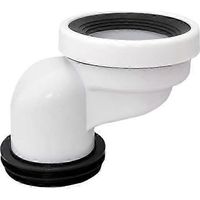 HONORNIC - Raccord décalé pour cuvette de WC 100 mm, raccord pour tuyau d'évacuation en PVC, accessoires de WC