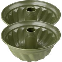 Ensemble de 2 Moules à kouglof 25 cm Zenker Green Vision