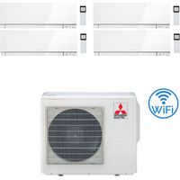 Climatiseur Mitsubishi Kirigamine Zen Wifi Blanc Quadri Split Inverter 9000 + 9000 + 9000 + 15000 BTU avec U.E. MXZ-4F72VF classe A++ / A+ NEUF